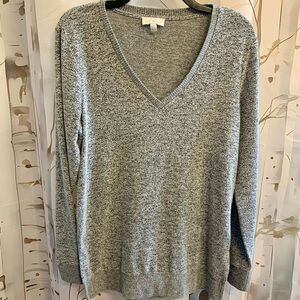 Lucky Brand Gray‎ V-Neck Pullover Women's Sweater XS